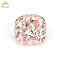 Diamants de laboratoire Goldleaf IGI Report, taille coussin, rose clair fantaisie et coloré, 1ct 2ct 3ct, VVS VS, percés au laser