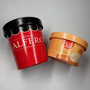 Taza de helado de poliestireno, cubo Biodegradable