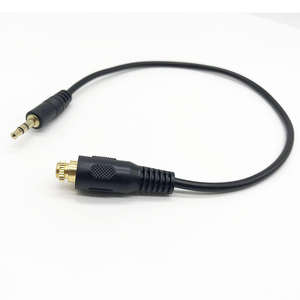 Vergoldeter <span class=keywords><strong>3</strong></span>-poliger <span class=keywords><strong>3</strong></span>,5-mm-Stecker auf Cinch-Buchse mit Konter mutter 0,<span class=keywords><strong>3</strong></span> m Verlängerung Stereo-Adapter-Audio kabel - Product Image 2