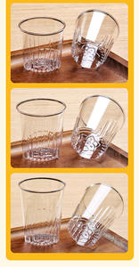 Vaso Desechable Grueso de una Pieza Transparente de PS con Logotipo Personalizado para Café, Vaso de Agua de Alta Gama Modelo YC-6 - Product Image 4