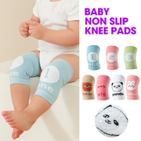 Rodilleras personalizadas para niños, protector de punto de algodón transpirable para gatear en primavera