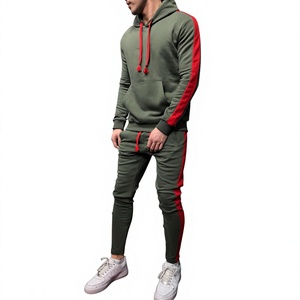 Conjunto Deportivo de 2 Piezas para Hombre, con Capucha, Color Negro, Estilo Casual, Corte Ajustado - Product Image 5