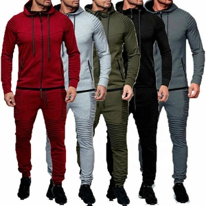 Survêtement en molleton deux pièces pour homme, nouveaux coloris, sweat-shirt - Product Image 1