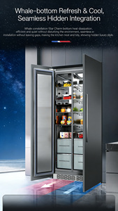 Réfrigérateurs côte à côte de grande taille intégrés de haute qualité RK188, best-sellers, avec ventilation frontale - Product Image 2