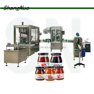 Automatic Glass Jar 250g 500g 1000g bean paste Bottling machine peanut butter filling and packaging machine