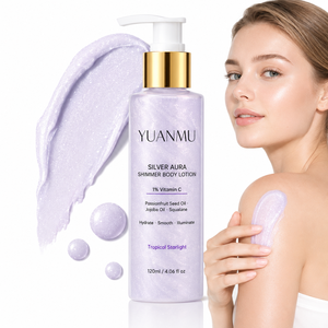 Loción <span class=keywords><strong>Corporal</strong></span> Iluminadora y Suavizante con Brillo Plateado, Hidratante, Nutritiva y Humectante - Product Image 1