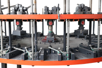 Machine de moulage semi-automatique 24 stations à injection directe pour semelles de chaussures, monocouleur, haute capacité, pour matériaux PVC, TPR, TPE