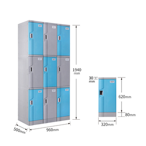 Toppla giá rẻ bán buôn tùy chỉnh nhựa tủ khóa ABS nhựa Locker bán buôn tùy chỉnh nhựa tủ - Product Image 2