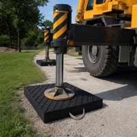 Plaques de stabilisation UHMWPE sur mesure pour grue, robustes, pour équipement de levage de construction