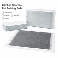 Almohadillas de entrenamiento para mascotas con carbón activado, desechables, para cachorros, con núcleo de pulpa de celulosa SAP y película de PE impermeable