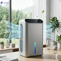 Déshumidificateur d'air portable pour la maison et le bureau HASHONE Wi-Fi Tuya, faible bruit, multifonction, déshumidificateur et purificateur d'air 2 en 1