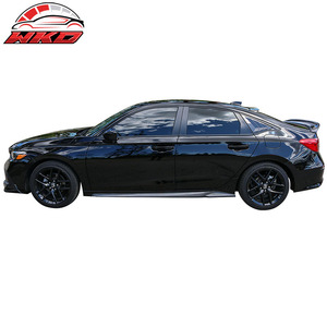 เหมาะสำหรับ Honda Civic รุ่นที่ 11 Sedan ปี 22-26 สเกิร์ตข้างสไตล์ HPD ลายคาร์บอนไฟเบอร์ - Product Image 2