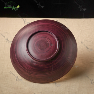 Producto recién llegado plato de bambú redondo rústico de alta calidad utensilios de cocina hechos a mano únicos de Vietnam - Product Image 5