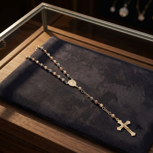 Rosarios de 3 Tonos, Religiosos, Católicos, Sharosky, San Judas Tadeo, Collares de la Virgen de Guadalupe, Rosario de Boda Tricolor, Joyería de Moda - Product Image 2