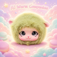 Peluche AI Kawaii Mignonne Compagnon Émotionnel Intelligent 4G ESIM Chat Vocal Animal en Peluche 12cm Unisexe Cadeau d'Anniversaire de Noël