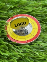 Marqueur de balle de golf magnétique personnalisé OEM ODM en métal plaqué or, jeton en laiton, emblème, achat en gros, fabricant chinois, livraison rapide