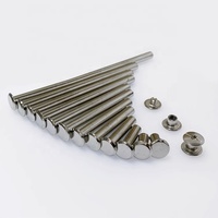 Vis M4 M5 X 3mm à 125mm en acier au carbone à tête cruciforme en acier inoxydable Chicago mâle femelle pour cuir