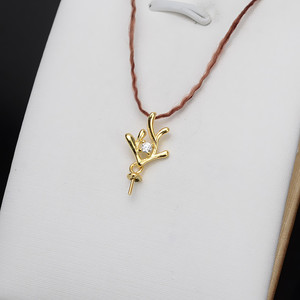 Collar de Plata de Ley S925 con Colgante de Astas de Ciervo y Cadena con Perlas de 7-12 mm para Mujer, Estilo Coreano, para Fiestas - Product Image 4