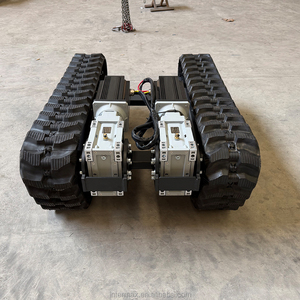 Châssis à chenilles compact électrique de 500 kg avec moteur 5 kW et chenilles en caoutchouc pour la modification de machines agricoles légères - Product Image 4