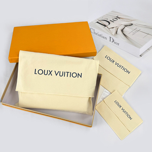 Luxus Fabrik benutzer definierte Logo gedruckt Bio-Leinwand Kleidung Beutel Kleidungs stück Verpackung Klappe Twill Baumwolle Handtasche Staub Umschlag Tasche - Product Image 2