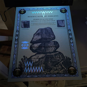 200 Piezas de Billetes de Zimbabue de Un Googol, Rollos de 509 Quintillones, Billetes de Papel de Gran Tamaño con Luz UV en una Bonita Caja - Product Image 4