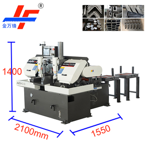 Автоматический ленточнопильный станок для резки металла: стальных прутков, труб, двутавровых балок. С ручной подачей и автоматической пиловкой. Ленточнопильный станок для металлов с сертификатом CE. - Product Image 2