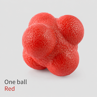 Balle de réaction TPR rouge de 7 cm pour la coordination œil-main et les exercices d'agilité