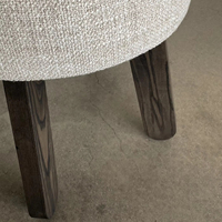 2025 moderne Vintage luxe en bois massif salle à manger chaise tissu maquillage chaise meubles avec éponge coussin salle à manger meubles