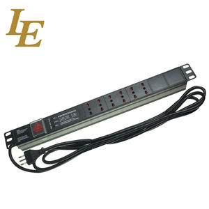 PDU de Aluminio de 19 Pulgadas y 1U, 12 Vías, con Certificados CE y ROHS Multifuncionales - Product Image 6