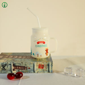 <strong>Mason</strong> <strong>Jar</strong> Glass Drinking Cups with Lid 570Ml <strong>Mason</strong> <strong>Jar</strong> Drinking Mugs Heat-Resistant Transparent Glass Cups - Product Image 3