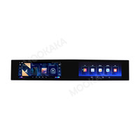 MOOKAKA 12,3 pouces 1920*720P Android 13 8 cœurs Écran tactile Carplay Auto pour X5 X6 E70 E71 2007 Radio CIC GPS Lecteur Navi