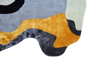 Alfombra Molten Flow con Estilo de Lujo Multicolor, Alfombra Rectangular Hecha a Mano para Decoración de Pisos - Product Image 3