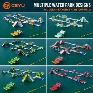 Parco Acquatico Gonfiabile Commerciale per Esterni Ceyu in PVC con Attrezzature Galleggianti per Divertimento Acquatico e Percorso a Ostacoli - Aqua Park Gonfiabile - Product Image 2