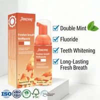 Mousse blanchissante pour les dents de couleur orange en gros : Élimine efficacement les taches et la plaque dentaire ; Dentifrice à base de gel pour soins dentaires