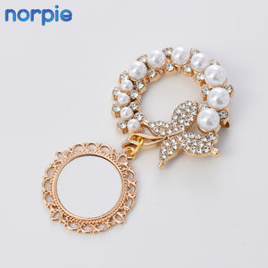 Broche <span class=keywords><strong>de</strong></span> Perlas con Forma <span class=keywords><strong>de</strong></span> Mariposa para Sublimación, Recuerdo <span class=keywords><strong>de</strong></span> Boda, Regalo Conmemorativo, para Fotos - Product Image 3