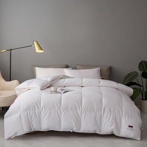 Edredón de Invierno Ecológico de Algodón Simple de Color Blanco y Alto Gramaje, Proveedor de Relleno de Plumón de Ganso Acolchado - Product Image 1