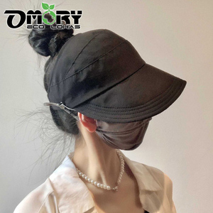 OMORY Gorra de Béisbol con Abertura para Cola de Caballo, Sombrero para Adelgazar el Rostro, Protección Solar - Product Image 2