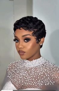 Nouveau bouclé Machine faite Remy <span class=keywords><strong>cheveux</strong></span> brésiliens <span class=keywords><strong>pour</strong></span> les femmes noires Machine faite pas cher sans colle perruque <span class=keywords><strong>courte</strong></span> <span class=keywords><strong>cheveux</strong></span> humains perruques Pixie Cut perruque - Product Image 4