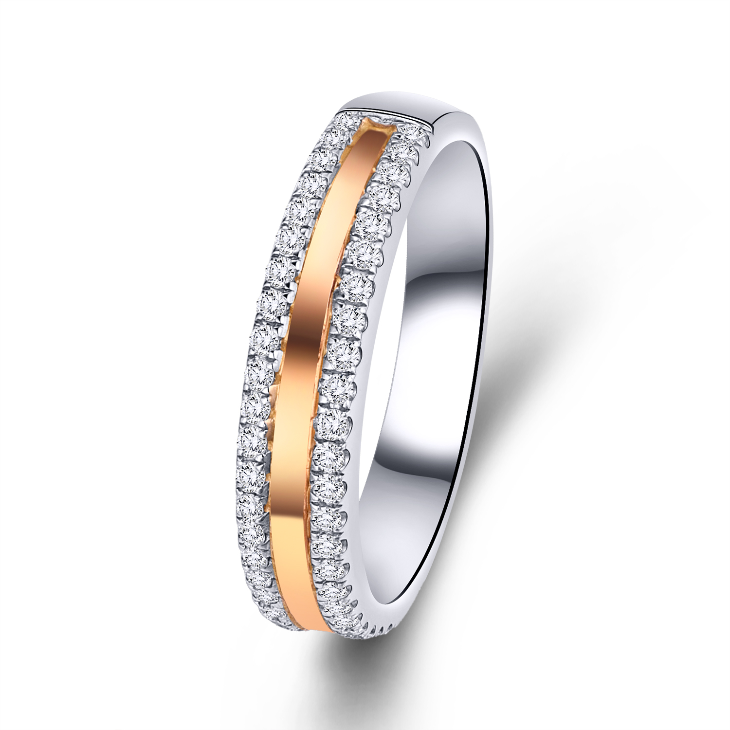 ทองคำขาวโรสโกลด์ 18K