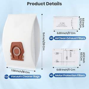 Bolsa de Repuesto para Aspiradora Eléctrica de Alta Eficiencia y Ecológica con Logotipo Personalizado Directo de Fábrica para Mieles CO <span class=keywords><strong>HyClean</strong></span> - Product Image 5