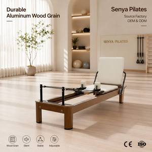 Cama de Pilates Profesional de Aluminio y Nogal para Yoga, Gimnasio y Estudio, <span class=keywords><strong>Precio</strong></span> de Fábrica al por Mayor - Product Image 2