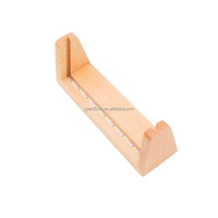 Présentoir de support de menu de cadre de photo de table de cadre de table acrylique avec la base en bois