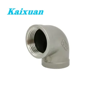 Factory direct Supply 304/316 stainless steel female elbow casting water pipe fitting