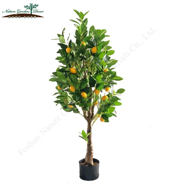 Fruit Tree Plant Ornamental Hotel Restaurant Fruit Trees For Sale Artificial Lemon Plant