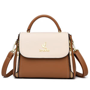 Bolso de mano informal de moda para mujer, suave, duradero, de cuero PU, cierre de cremallera, impermeable, de gran capacidad, de lujo a la moda - Product Image 1