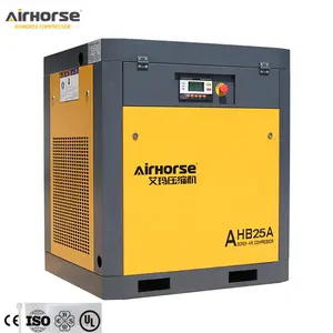 Airhorse Industriële Elektrische 18.5kw 25hp Vaste Snelheid Roterende Schroef Luchtcompressor Met Droger Gemaakt In China