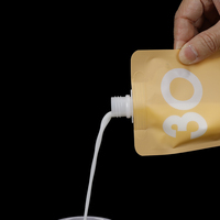 Doypack imprimé personnalisé réutilisable boisson de jus de fruits bio purée presser recharge pochette d'emballage sac d'aliment pour bébé avec bec verseur