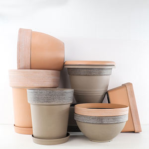 American Retro Do Old Green Flowers Pétunia Bird of Paradise Harp Leaf Banyan Tree Fat Planting <span class=keywords><strong>Pot</strong></span> Plastic <span class=keywords><strong>Pot</strong></span> - Product Image 5