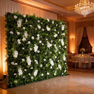 Opción Ideal de Decoración, Rollo de Pared de Flores Artificiales, Diseño Enrollable, Fondo para Cabina de Fotos en Bodas y Eventos - Product Image 2