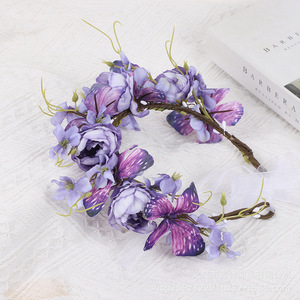 Accesorios para Vestido de Novia, Corona, Tocado, Mariposa, Flor, Vegetación Forestal, Fotografía, Accesorios para el Cabello, Novia, Vacaciones - Product Image 2